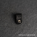 Leather Clothing Tabs - Made with Love Stamp Design