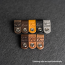 Leather Clothing Tabs - Made with Love Stamp Design