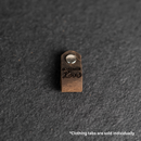 Leather Clothing Tabs - Made with Love Stamp Design