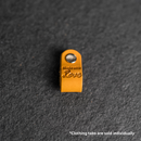 Leather Clothing Tabs - Made with Love Stamp Design