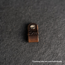 Leather Clothing Tabs - Made with Love Stamp Design