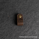 Leather Clothing Tabs - Made with Love Stamp Design