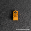 Leather Clothing Tabs - Made with Love Stamp Design