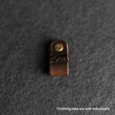 Leather Clothing Tabs - Made with Love Stamp Design