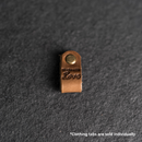 Leather Clothing Tabs - Made with Love Stamp Design