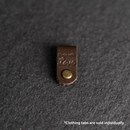 Leather Clothing Tabs - Made with Love Stamp Design