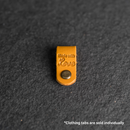 Leather Clothing Tabs - Made with Love Stamp Design