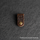 Leather Clothing Tabs - Made with Love Stamp Design