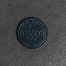 Texas Leather Coasters - 4" Round - Sold individually or as a Set of 4