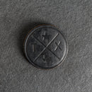 Texas Compass Leather Coasters - 4" Round - Sold individually or as a Set of 4