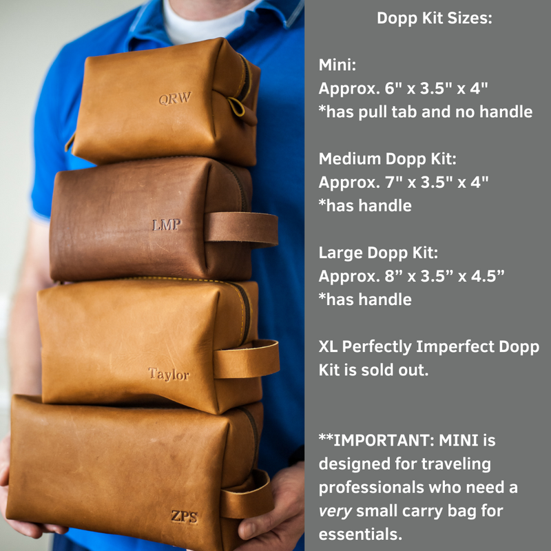 Perfectly Imperfect Personalized Dopp Kit and Pocket Journal Bundle