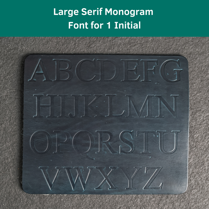 Personalized Leather Luggage Tags - Double Sided with Replaceable Information Card Included