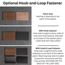 PNW Leather Patches with Optional Hook and Loop Fastener - Pacific Northwest