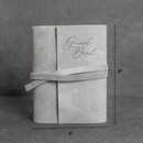 Event Guest Book - Leather 6x8 Book with Personalization Options for Birthday or Anniversary Parties