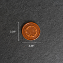 Rose Design Leather Challenge Coin or Token