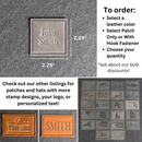 Best Dad Ever Stamp Leather Patches with Optional Hook and Loop Fastener
