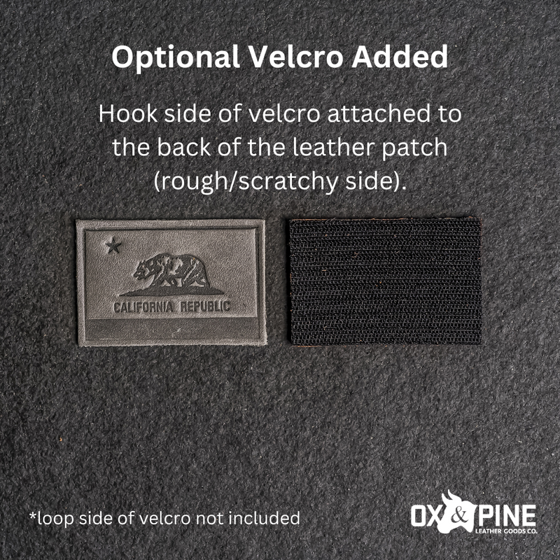 Custom Leather Patches - Blank or Personalized w/ Logo, Initials