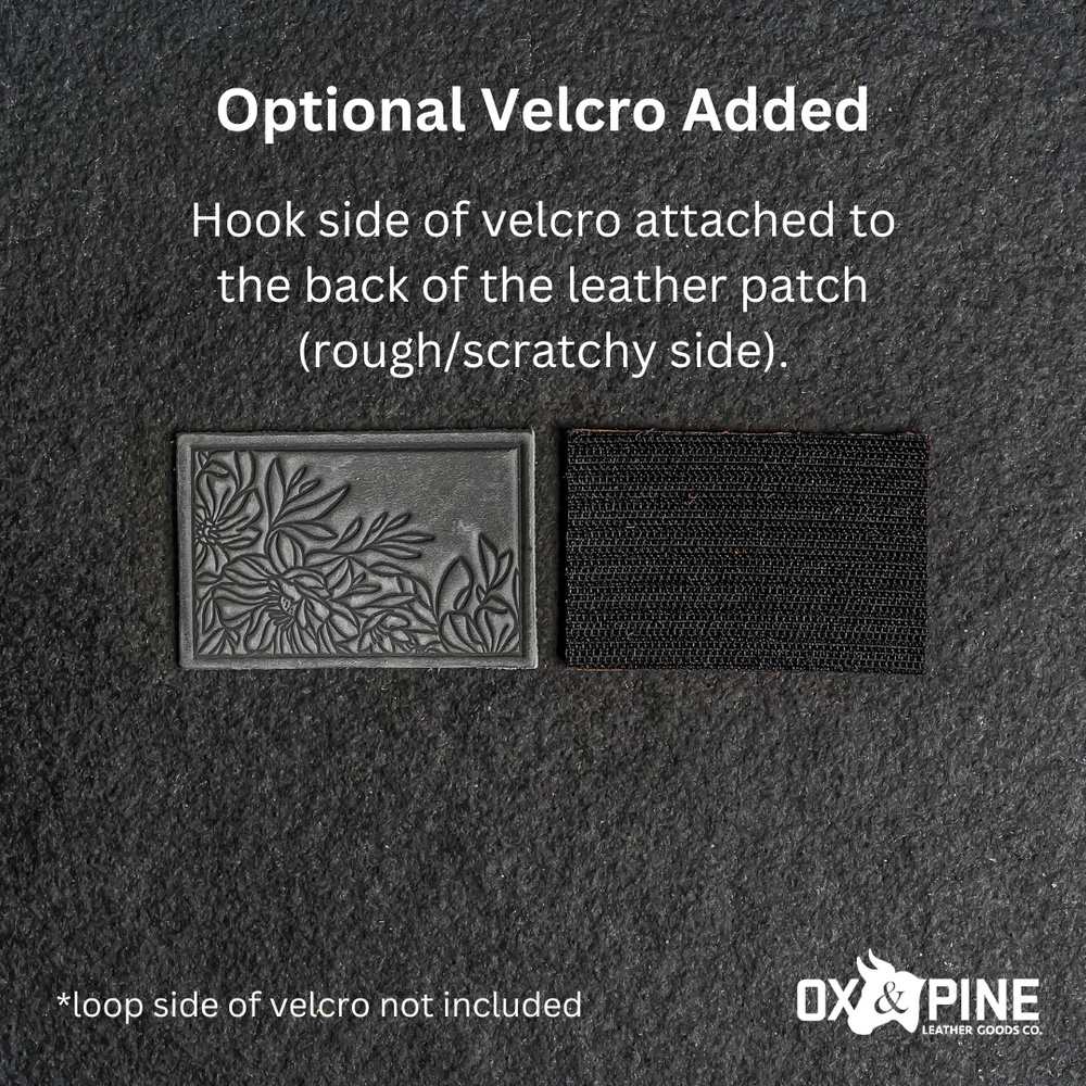 Custom Leather Patches - Blank or Personalized w/ Logo, Initials