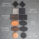 Custom Leather Patches with Optional Hook Fastener - Personalized with Logo, Text, or Initials - Blank Leather Patches