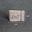 What I Love About Dad Leather Book