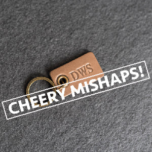 Cheery Mishaps - Classic Rectangle Leather Keychain