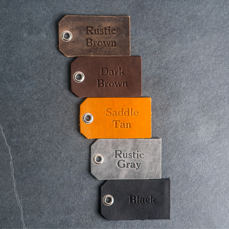 Weddings - Personalized Leather Luggage Tag Place Cards/Favors
