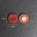 Bear Stamp Leather Magnet