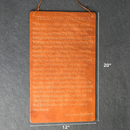 Man in the Arena Leather Wall Sign