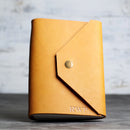 Refillable Leather Journal with Snap Closure