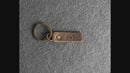 Leather Tab Keychain | Personalized Premium Leather Keychain  |  Leather Gift Handmade in the USA