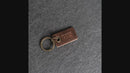 Classic Rectangle Leather Keychain | Personalized Premium Leather Keychain | Custom Key Fob | Leather Gift Handmade in the USA