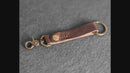 Looped Snap Closure Keychain | Personalized Premium Leather Keychain | Custom Key Fob | Leather Gift Handmade in the USA