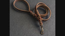 Braided Dog Leash - Personalized Leather Dog Leash