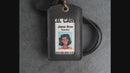 Leather ID Card Holder with Lanyard | Personalized Leather Badge Holder with Lanyard