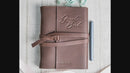 Personalized 6x8 Leather Wedding Guest Book