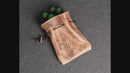 Personalized Leather Dice Bag with Design Stamp