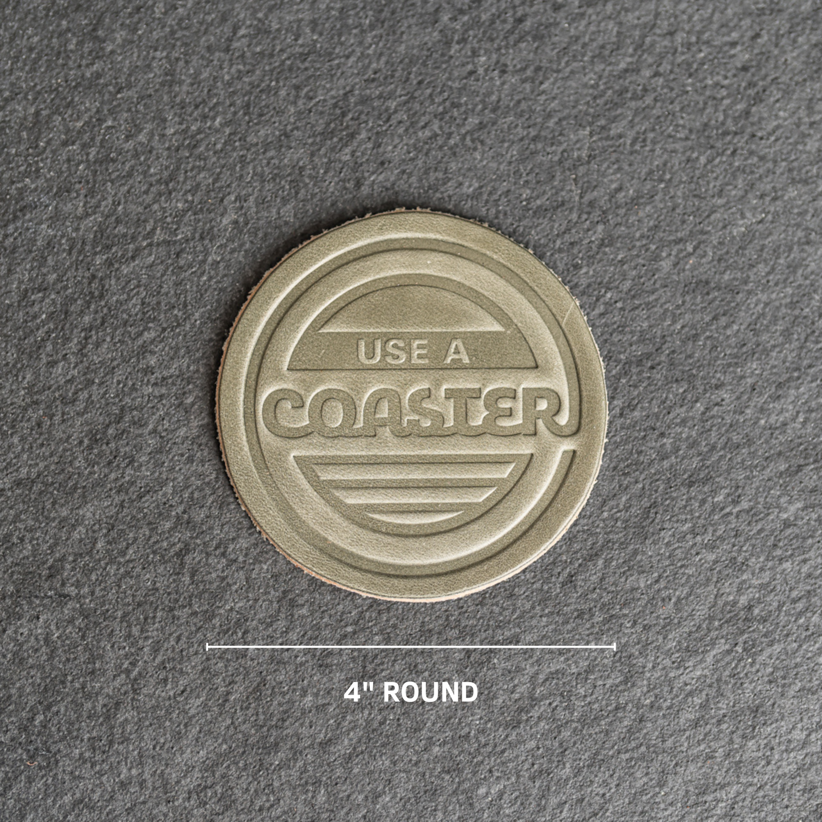 Use a Coaster Leather Coasters - 4