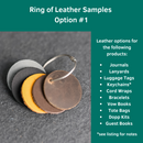 Ring of Leather Samples
