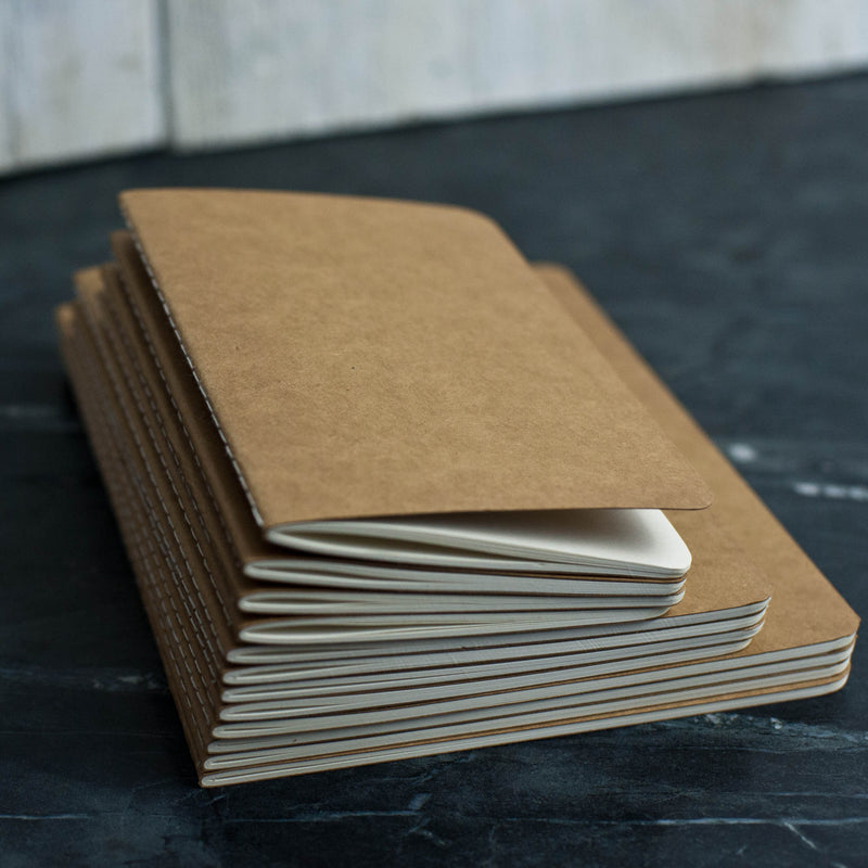Kraft Notebook Refills for Refillable Leather Journal - Ox & Pine