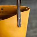 Personalized Leather Zipper Closure Tote Bag