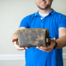 Buy Personalized Leather Dopp Kit