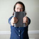 Refillable Personalized Leather Journal with Professional Elastic Closure