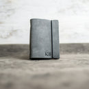Classic Personalized Leather Pocket Journal with Professional Elastic Closure