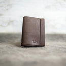 Refillable Personalized Leather Pocket Journal with Professional Elastic Closure