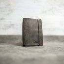 Refillable Personalized Leather Pocket Journal with Professional Elastic Closure