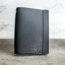 Refillable Personalized Leather Journal with Professional Elastic Closure