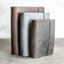 Refillable Personalized Leather Journal with Professional Elastic Closure