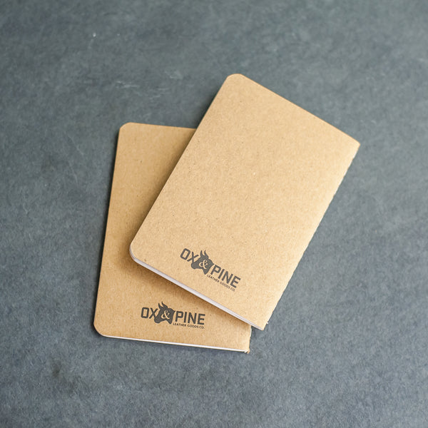 Kraft Notebook Refills for Refillable Leather POCKET Journals