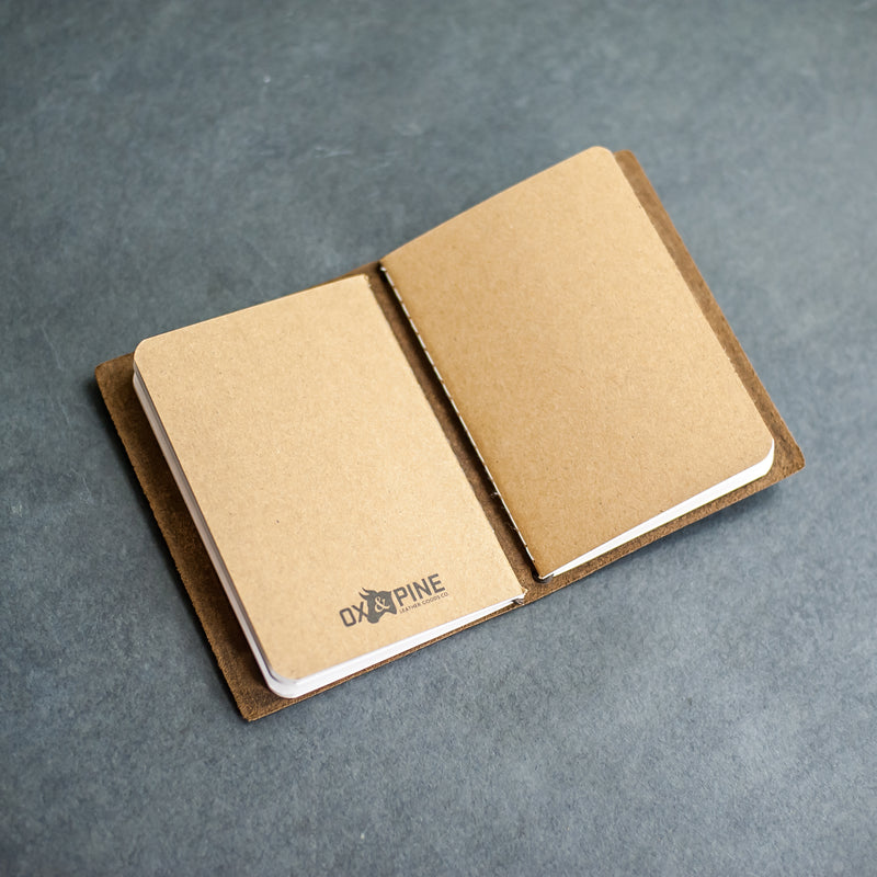Kraft Notebook Refills for Refillable Leather POCKET Journals