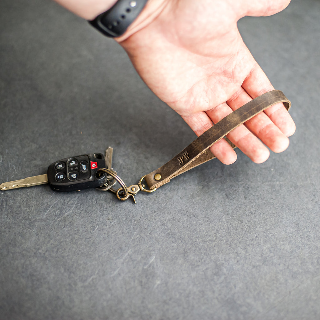 Key Wristlets Personalized Premium Leather Keychain Wristlets – Ox & Pine